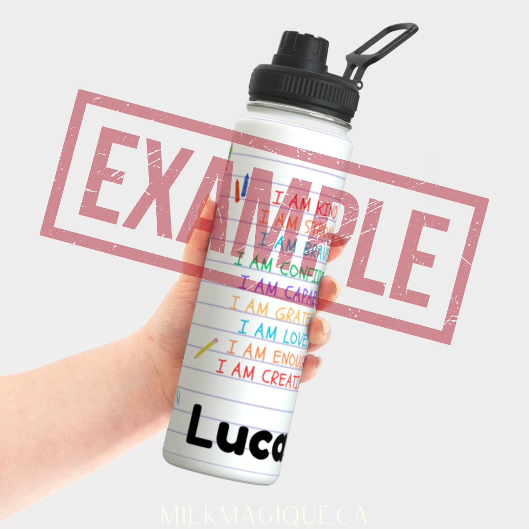Affirmations Water Bottle (Personalzed)