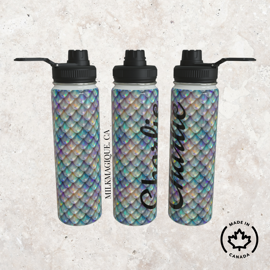 Mermaid Personalized Water Bottle
