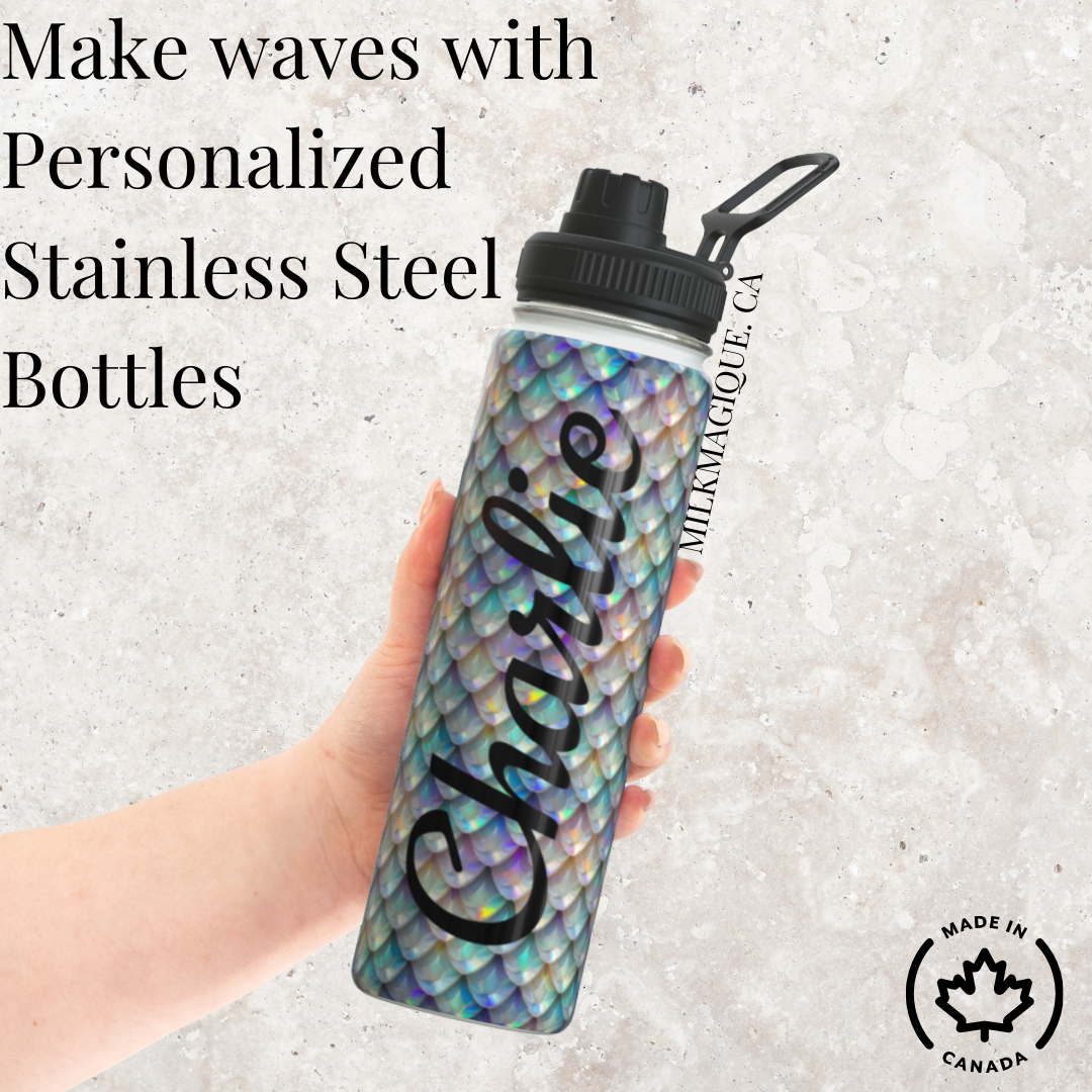 Mermaid Personalized Water Bottle