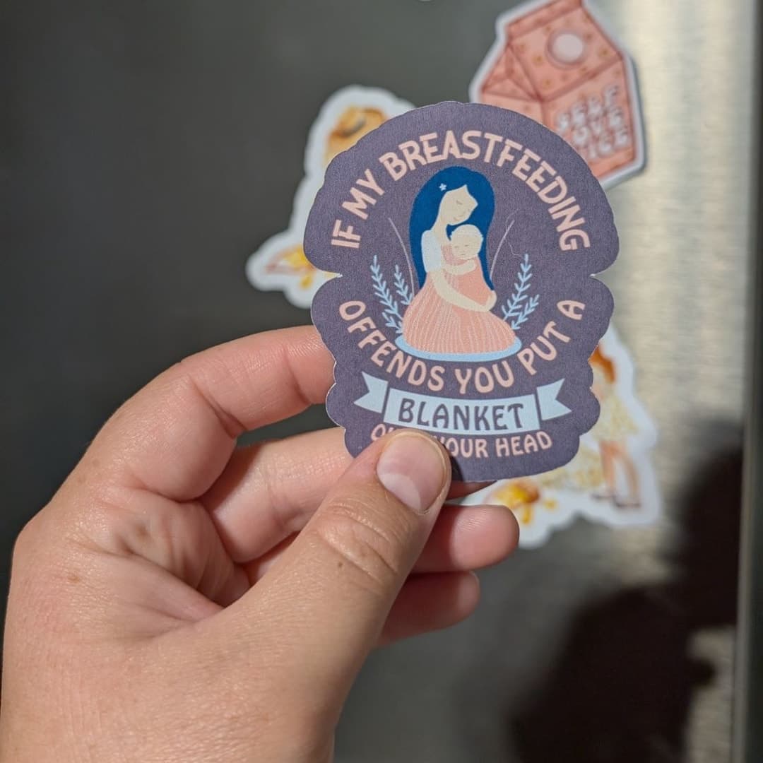If My Breastfeeding Offends You, Put a Blanket Over Your Head (magnet)