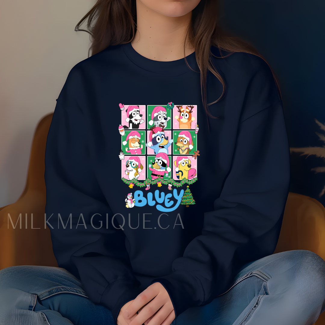 Blue dog (Adult crewneck)