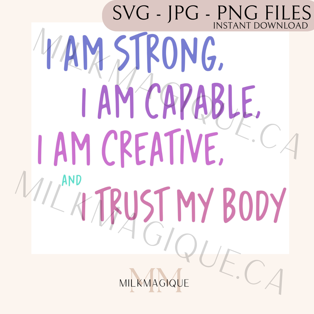 Affirmations: DIGITAL PNG, SVG, JPG