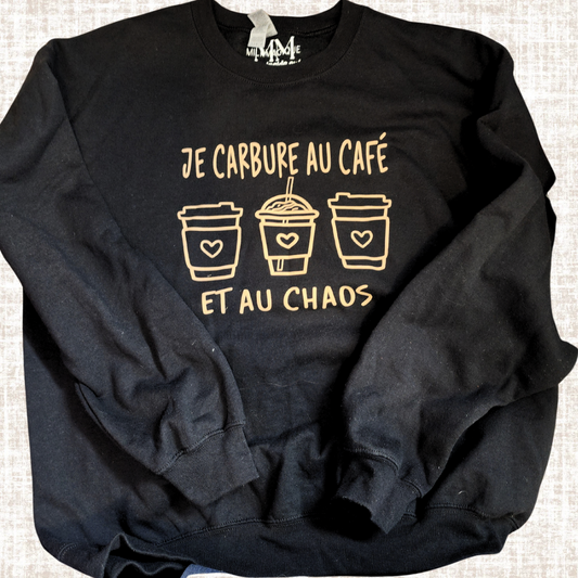 Je carbure au café et au chaos: L (clearance)