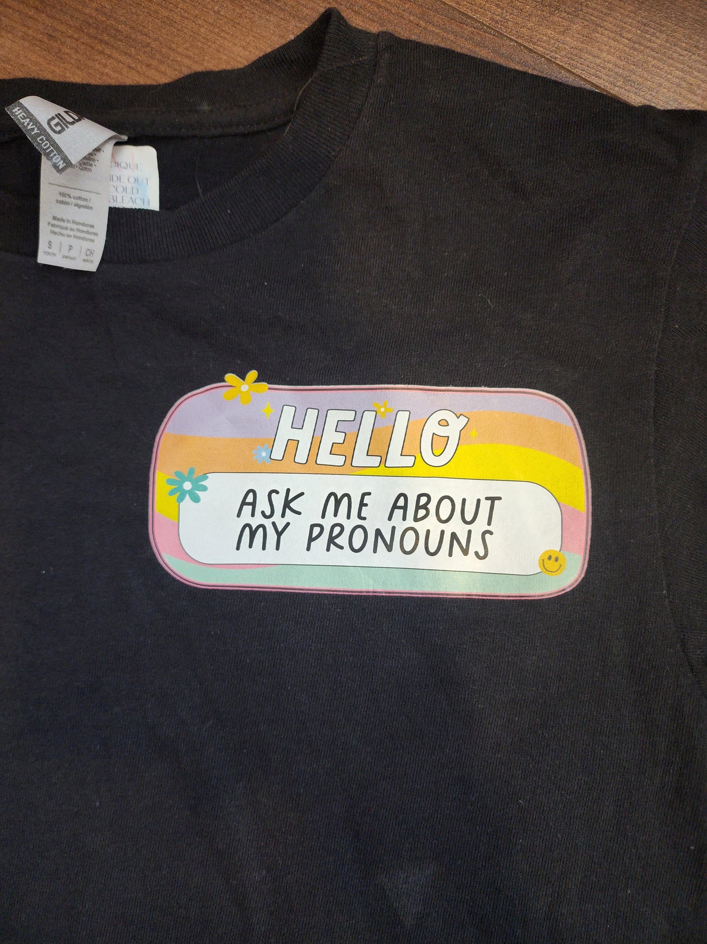 Ask me about my pronouns: Small Youth (clearance)