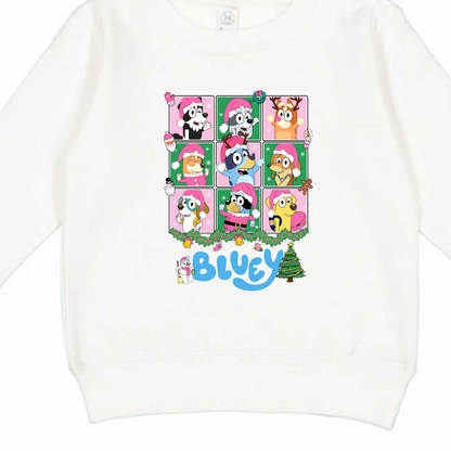 Blue dog (Kid's crewneck)