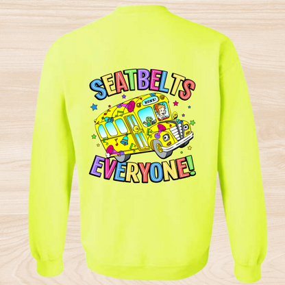 Seatbelts everyone: crewneck