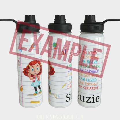Affirmations Water Bottle (Personalzed)