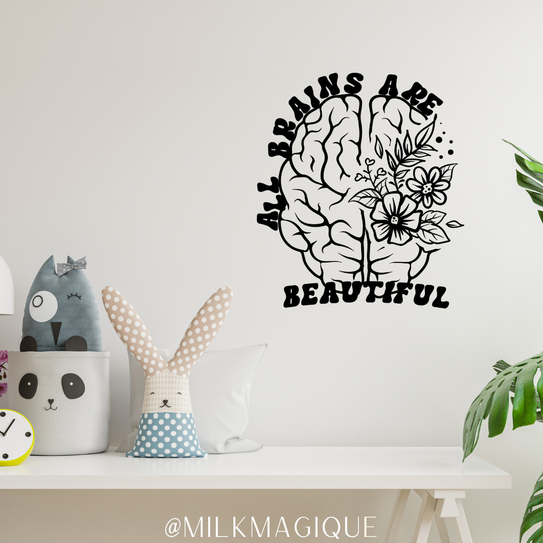 All brains are beautiful: Decal