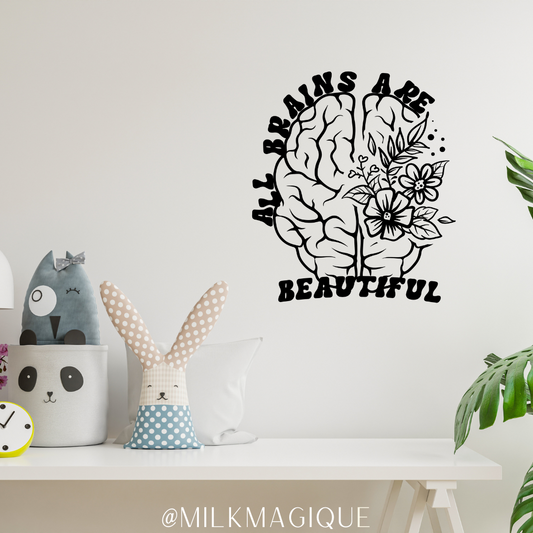 All brains are beautiful: Decal