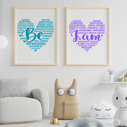 Heart Affirmations Bundle: Decal