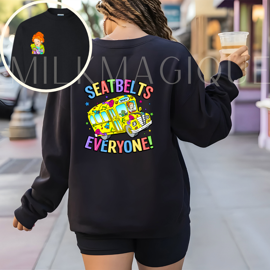 Seatbelts everyone: crewneck