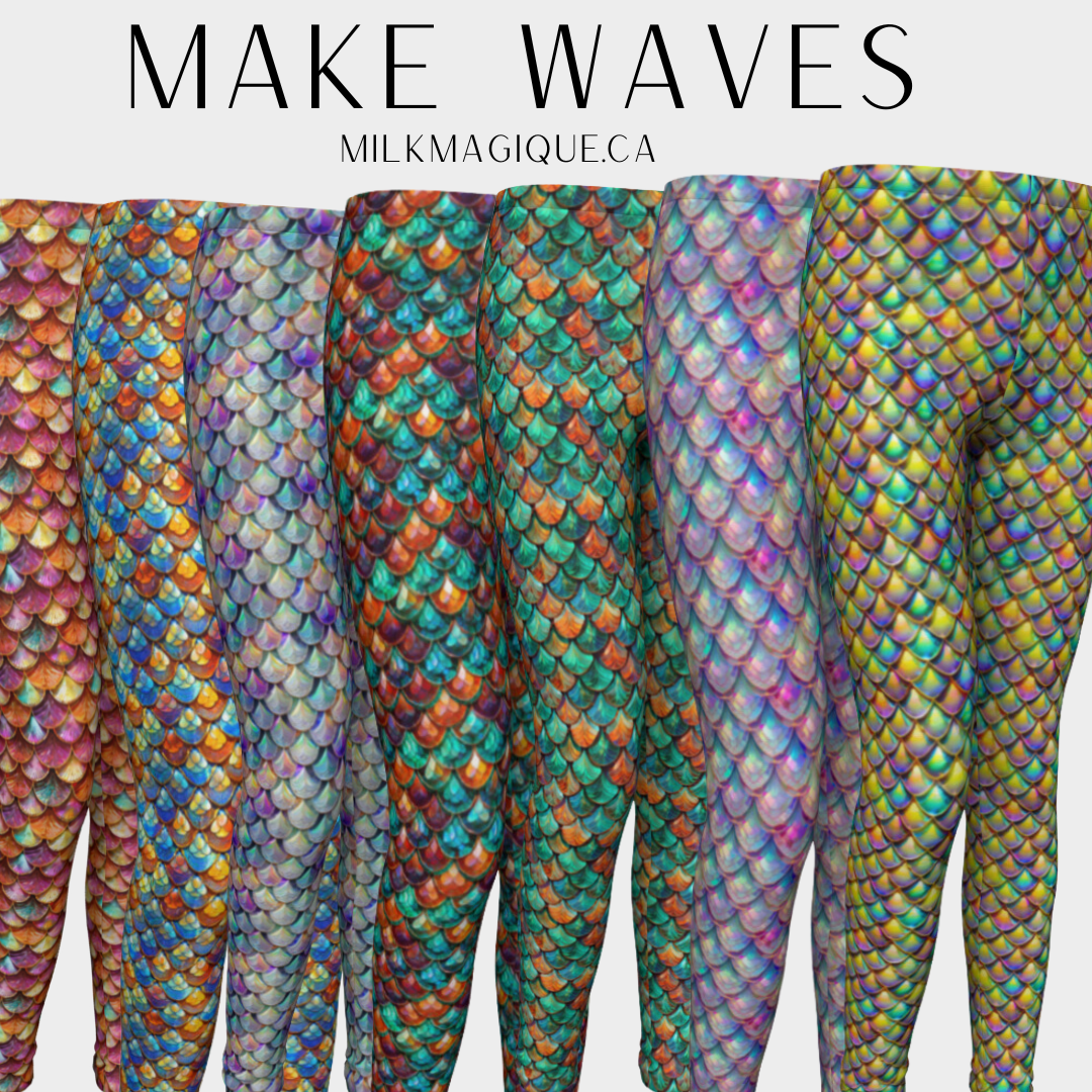 Kids Leggings : Make Waves