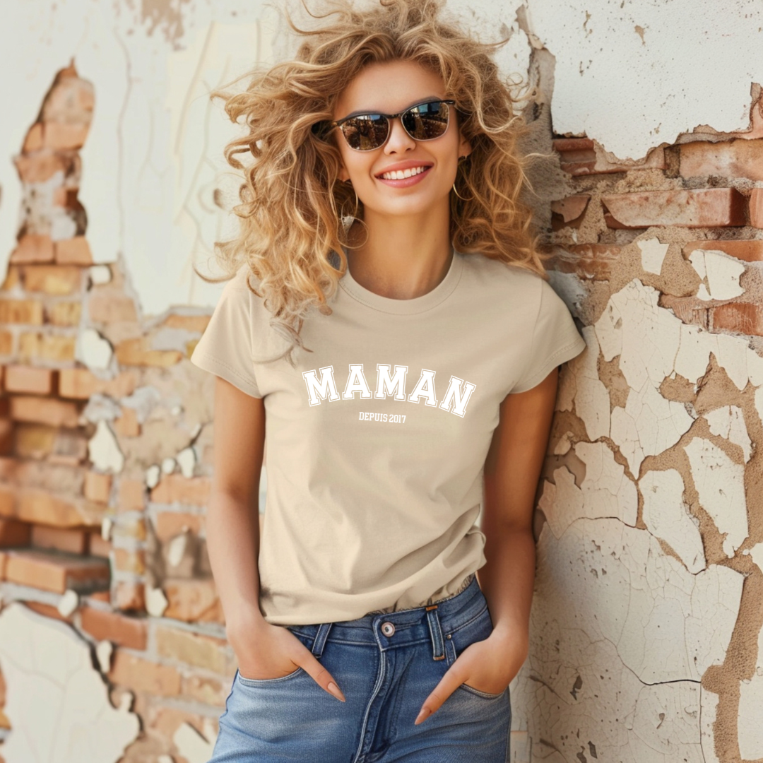 Maman DEPUIS (custom): T-shirt