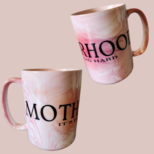 Motherhood it's fucking hard: Mug 15oz (clearance)