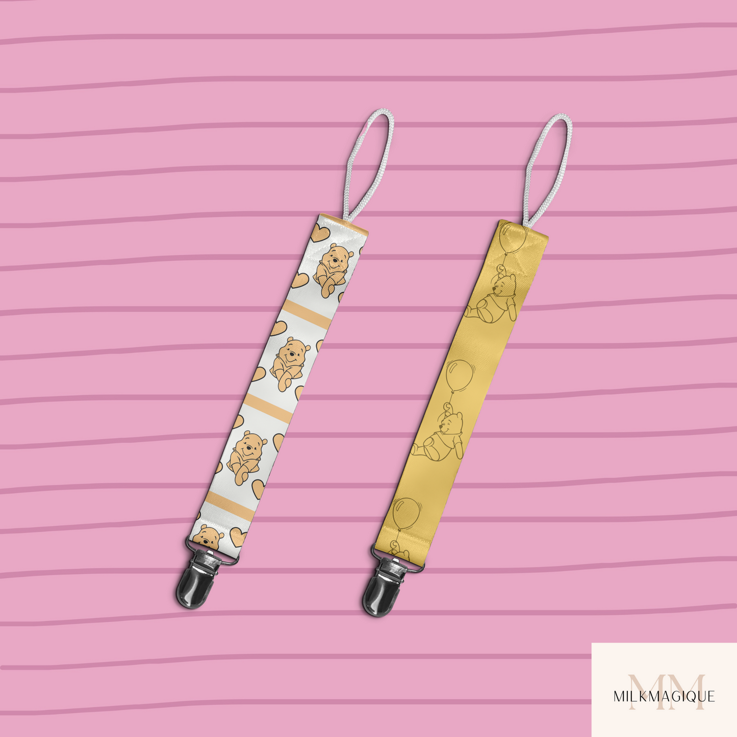 Pacifier Clip: WINNIE THE POOH