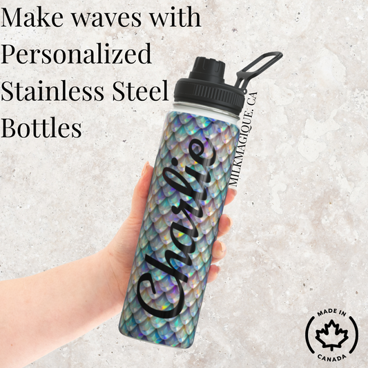 Mermaid Personalized Water Bottle