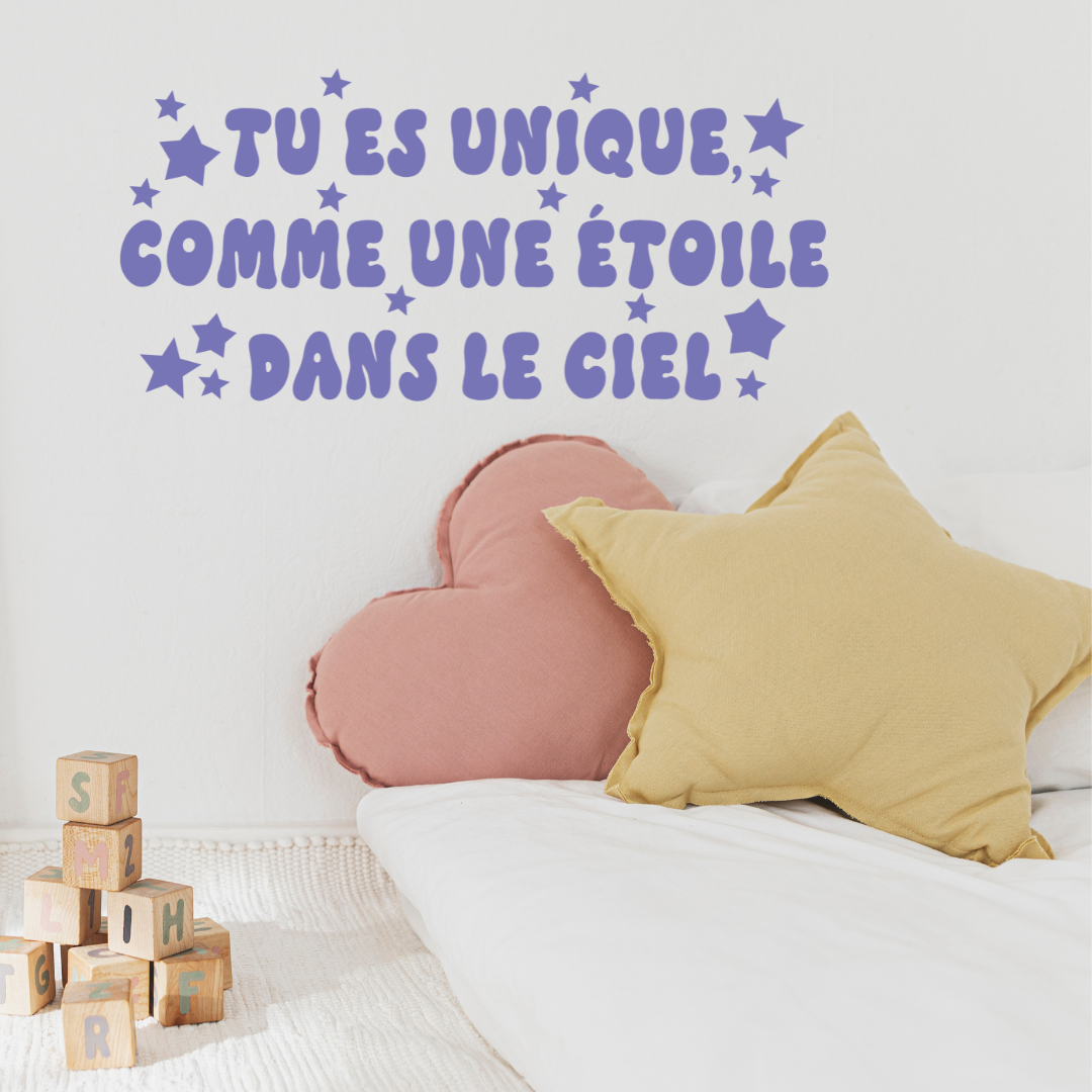 Tu es unique, comme une étoile dans le ciel: Decal