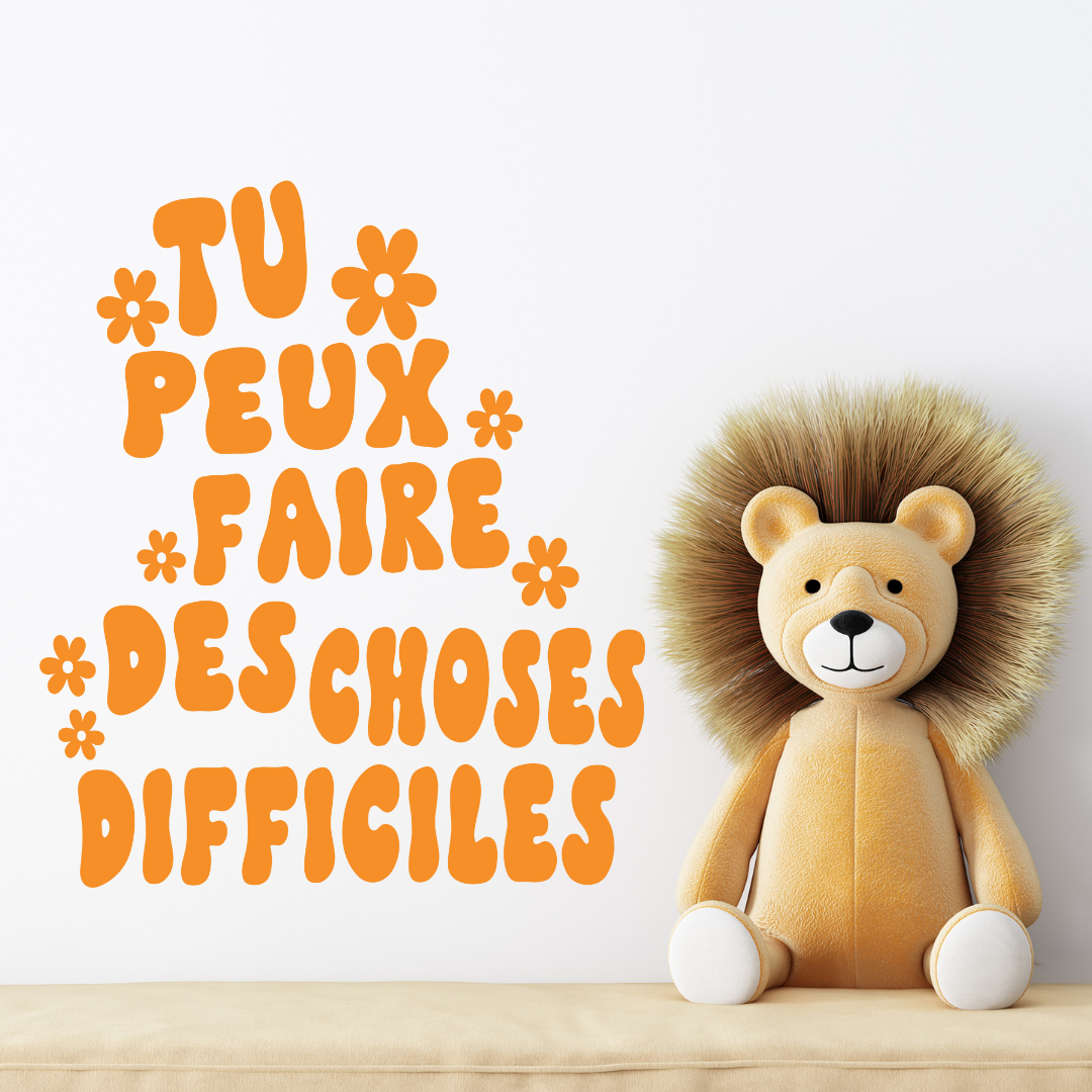 Tu peux faire des choses difficiles: Decal