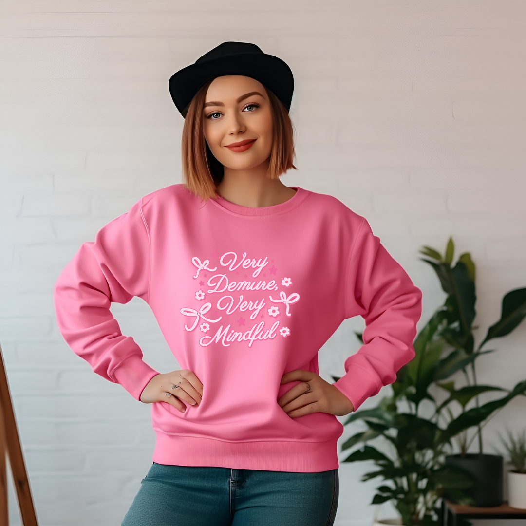 Very demure very mindful : crewneck