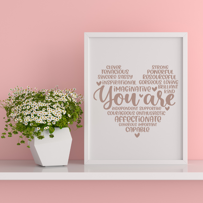 Heart Affirmations Bundle: Decal